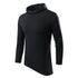 Men Solid Casual Hooded Long Sleeve T Shirt Soft Cotton Irregular Hem Daily Outdoor Top S 3XL Khamik Shop Online