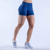 No Logos Shorts | 4.5" leggings Low Ribbed Rise Cycling Women Yoga Workout Clothes Gym Scrunch Bum Seam Seamless Fitness Tights Khamik Shop Online