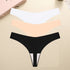 3PCS/SET Sexy G-String Underwear Female T-back Intimates Lingerie Seamless Low Waist Underpants 10 Color Lady Bikini Panty XS-XL Khamik Shop Online