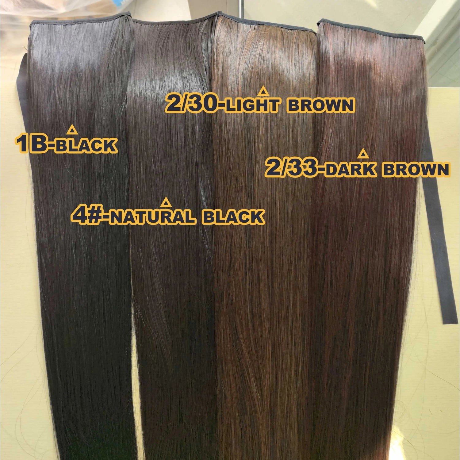 Straight Long Ponytail Extensions 22inch Natural Black Wrap Around Synthetic Hair Piece Pony Tail Hair Hairpieces for Women Girl Khamik Shop Online