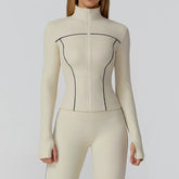 Yoga Clothes Women Sport Jacket Running Long Sleeve Shirt Sports Jackets Top Workout Coat Gym Training Clothing Workout Yoga Top Khamik Shop Online