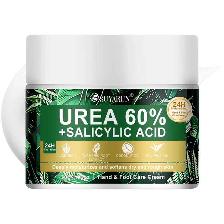SUYARUN 60% Urea Foot Care Cream, suit for cracked heels and dry skin - deep moisturizing treatment, exfoliation, no blind spots Khamik Shop Online