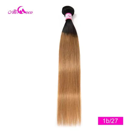 Ali Coco Brazilian Straight Hair 1/3/4 Bundles "8-30" inch  