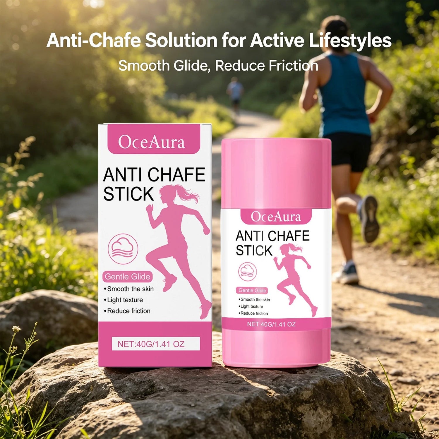 OceAura Anti Chafe Stick for Sports & Daily Use Sweat Resistant Anti Chafing Moisturizing Thigh Underarm Chafing Relief Stick Khamik Shop Online