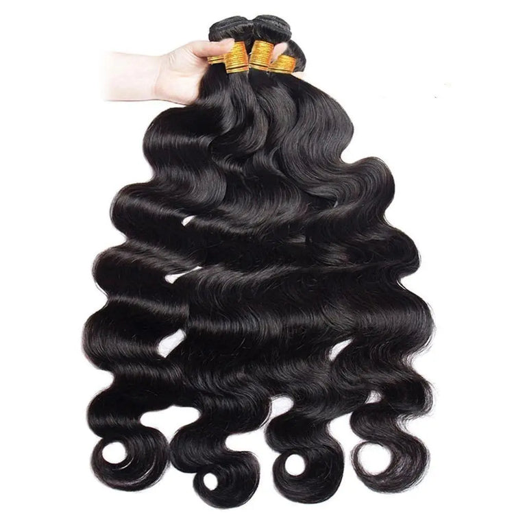 BeuMax 10A Grade 3/4 Body Wave Bundles with 2x6 Closure Brazilian Hair Cerise Alfie