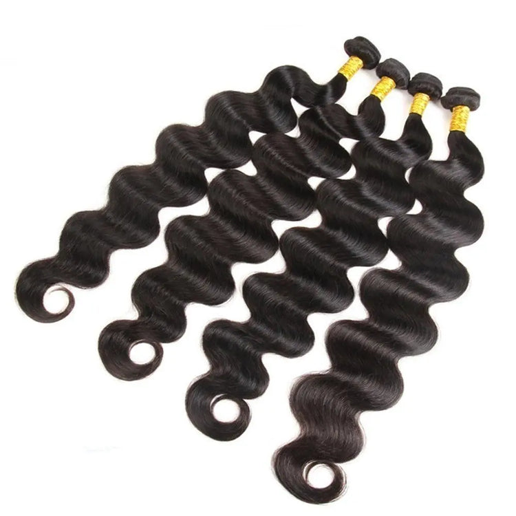 BeuMax 10A Grade 3/4 Body Wave Bundles with 2x6 Closure Brazilian Hair Cerise Alfie