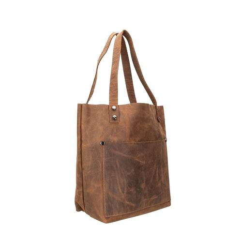 Alpine Leather Crossbody Handbag (Tote Bag) for Women Chocolate Crius