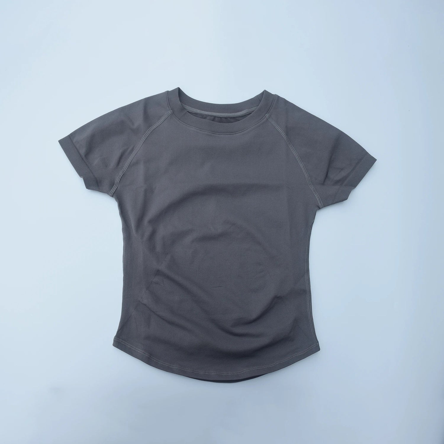 AURA SHARK Women Seamless Yoga Shirt Short Sleeve Gym Top Workout Running Tee Fitness Activewear Athletic Vest Khamik Shop Online
