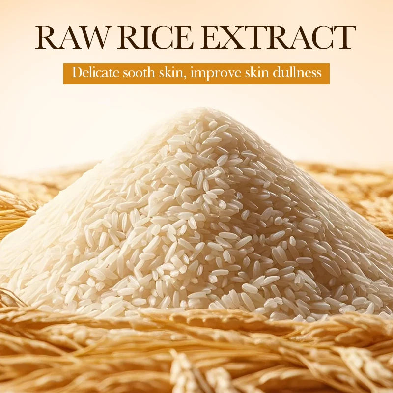 Rice Puree Skin Care Set Whitening Brighten Hydrating Moisturize Soothing facial cleanser+toner+essence+lotion+cream skincare Khamik Shop Online