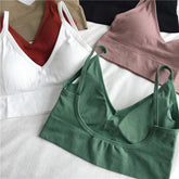 Women Sexy Crop Tops Bra Tube Top Female Streetwear Sleeveless Seamless Sports Bra Crop Camis Top Tee Bandeau Top Basic Tank Khamik Shop Online
