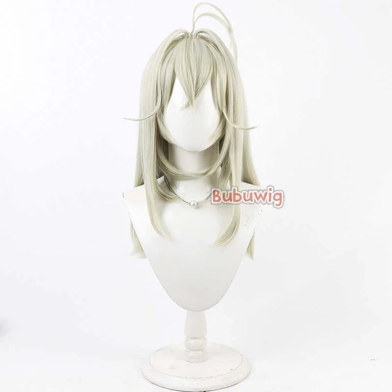 Bubuwig Synthetic Hair Moria Ruruka Cosplay Wigs Star Detective Precure! Moria Ruruka 60cm Long Light Green Wig Heat Resistant Khamik Shop Online