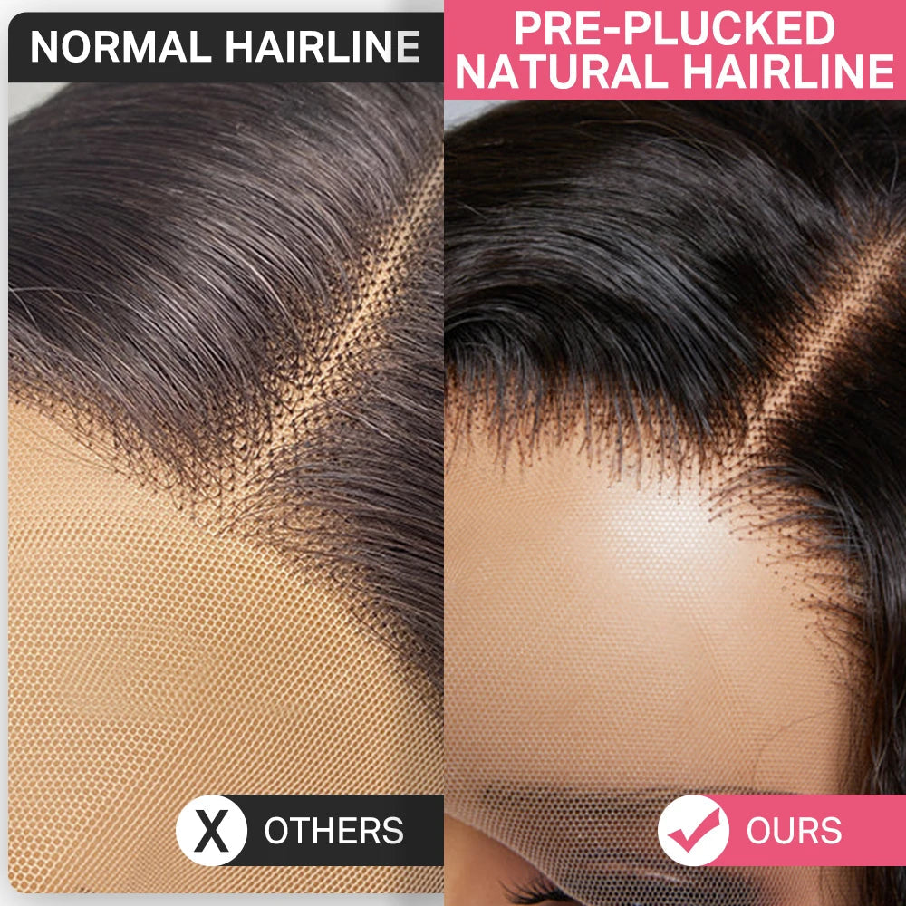 Deep Wave 40 30 inch 13x6 HD Transparent Lace Front Human Hair PrePlucked Brazilian Deep Wave Lace Frontal Wig with Deep Hair Khamik Shop Online