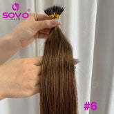 Nano Ring Hair Extensions Human Hair 100 Strands Remy European Straight Hair Natural Blonde Invisible Reusable Khamik Shop Online
