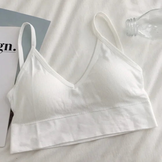 Women Sexy Crop Tops Bra Tube Top Female Streetwear Sleeveless Seamless Sports Bra Crop Camis Top Tee Bandeau Top Basic Tank Khamik Shop Online