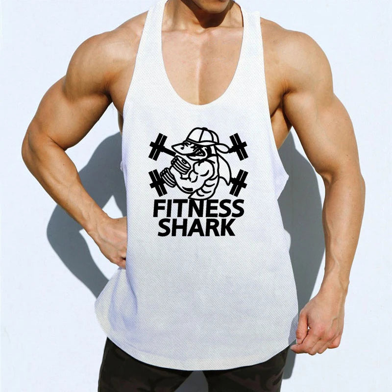 Summer Mesh Mens Fitness Tank Tops Y-back Bodybuilding Sleeveless Vests Mesh Quick Dry Gym Clothing Running Sport Muscle Shirts Khamik Shop Online