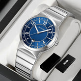 9401 Luxury Mens Steel Band Watch Original Business Quartz Wristwatch Waterproof Watches for Man Clock Reloj Hombre 2026 Khamik Shop Online