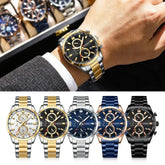 CURREN Casual Quartz Chrono Sport Watches Brands for Men Stainless Steel Bracelet Multifunction Dial 2023 Wristwatch with Date Khamik Shop Online