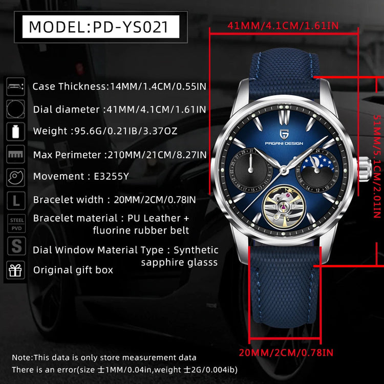 2025Pagani design Tourbillon Luxury Men&