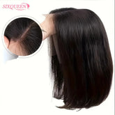 Glueless Wigs Human Hair Pre Plucked Wear and Go 5X5 Pre Cut HD Lace Closure Bob Wig Straight Short Bob Wig Human Hair for Women Khamik Shop Online