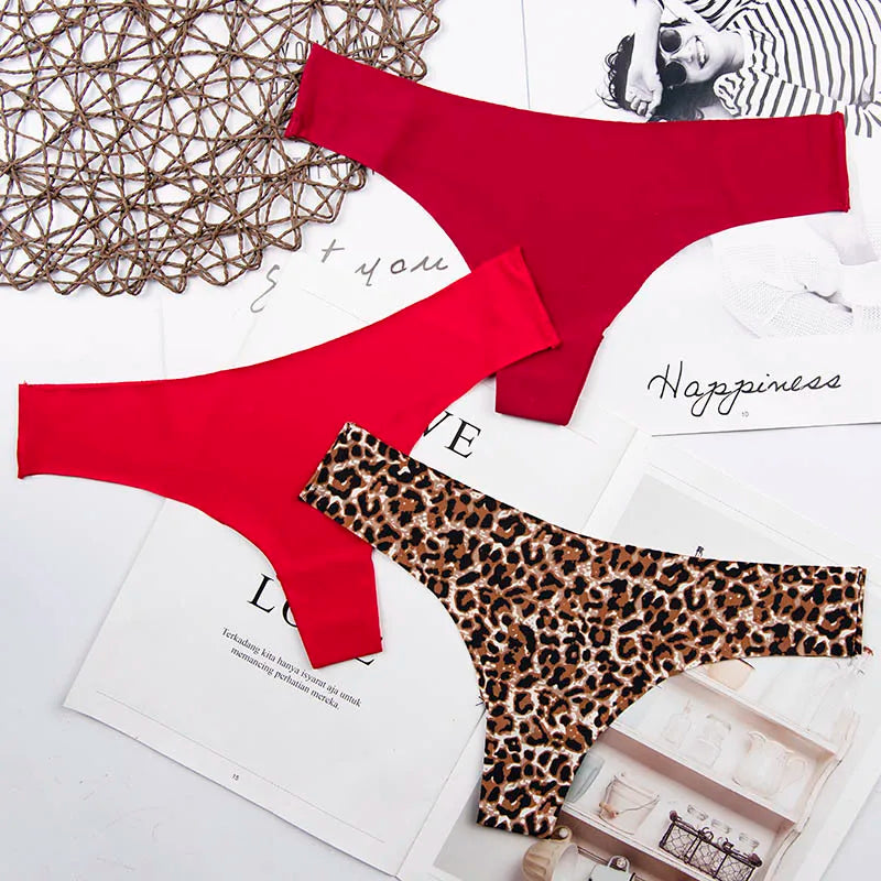 Women G-String Interest Sexy Seamless Leopard Ladies Panties Lingerie Bikini Underwear Pants Thong Intimatewear