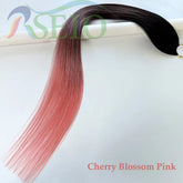 RESIO  Feather Hair Extensions Straight 100% Real Human Microring Hair Extensions Color Purple Blue Pink Gray 18-20inch Khamik Shop Online