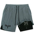 Men Running Shorts 2 in 1 Double-deck Sport Shorts Sportswear Gym Fitness Short Pants Training Jogging Bottom Men&