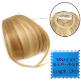 Synthetic Hair Clip In Bangs Brown Colored Invisible Front Fringes Clip in Hair Air Bangs Natural Black Fake Hair Bangs For Girl Khamik Shop Online