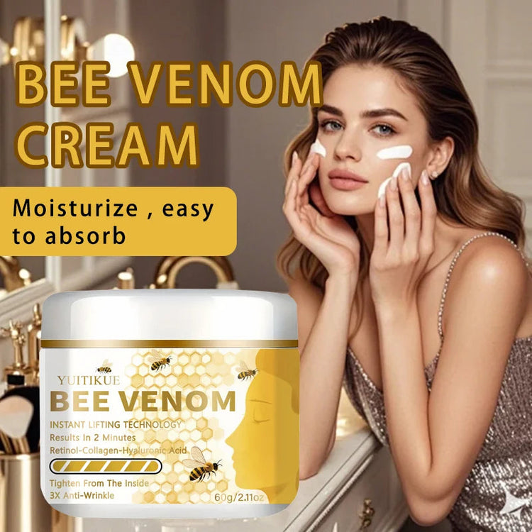 YUITIKUE Bee Venom Face Cream 60g with Retinol Collagen & Hyaluronic Acid 2-Minute Lifting Skin Care Khamik Shop Online