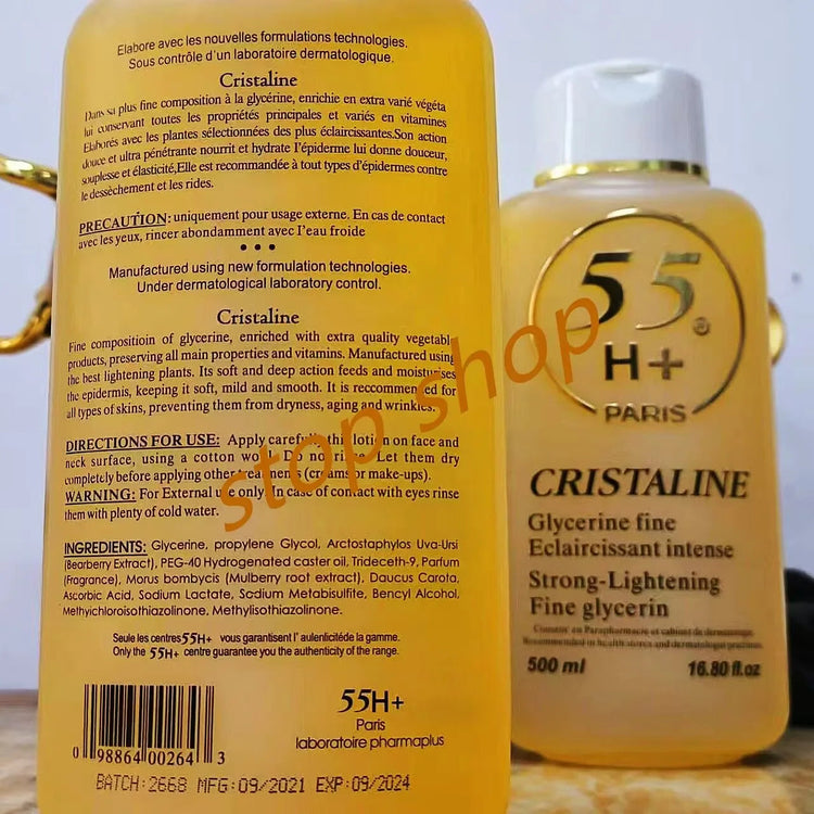 Glycerine Body Moisturizer for Glowing Skin – 55H+ CRISTALINE Body Lotion, Hydrating Smoothing Oil, Fine Eclaircissant Body Car Khamik Shop Online