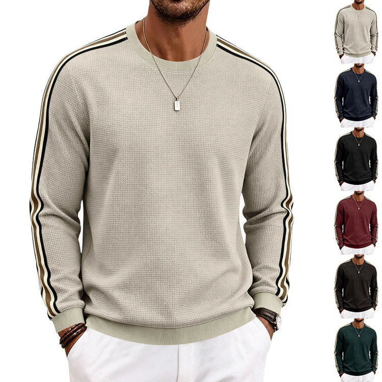 Men Lightweight Pineapple Grid Sweatshirt, Crew Neck Loose Breathable Casual Sport Top For Spring Autumn Amazon EU US Khamik Shop Online