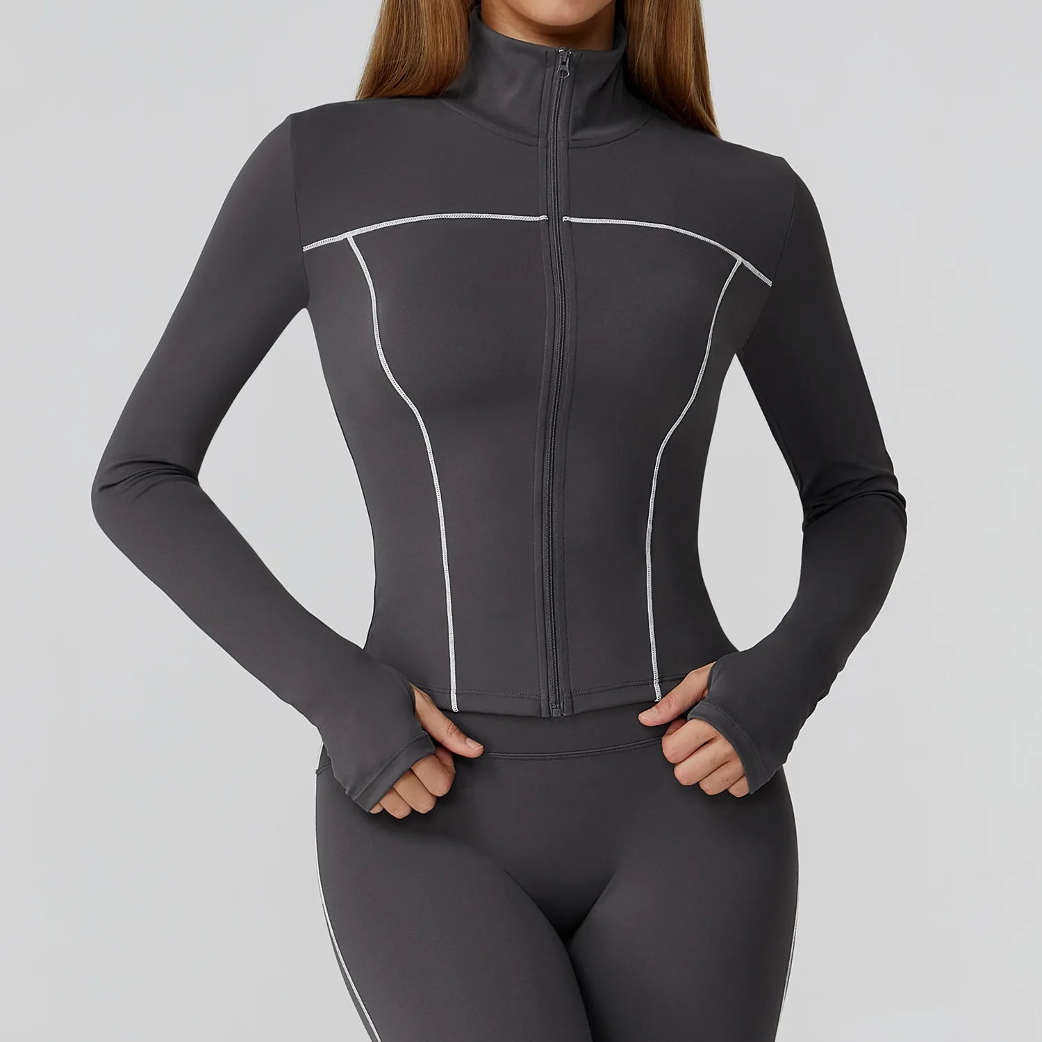 Yoga Clothes Women Sport Jacket Running Long Sleeve Shirt Sports Jackets Top Workout Coat Gym Training Clothing Workout Yoga Top Khamik Shop Online
