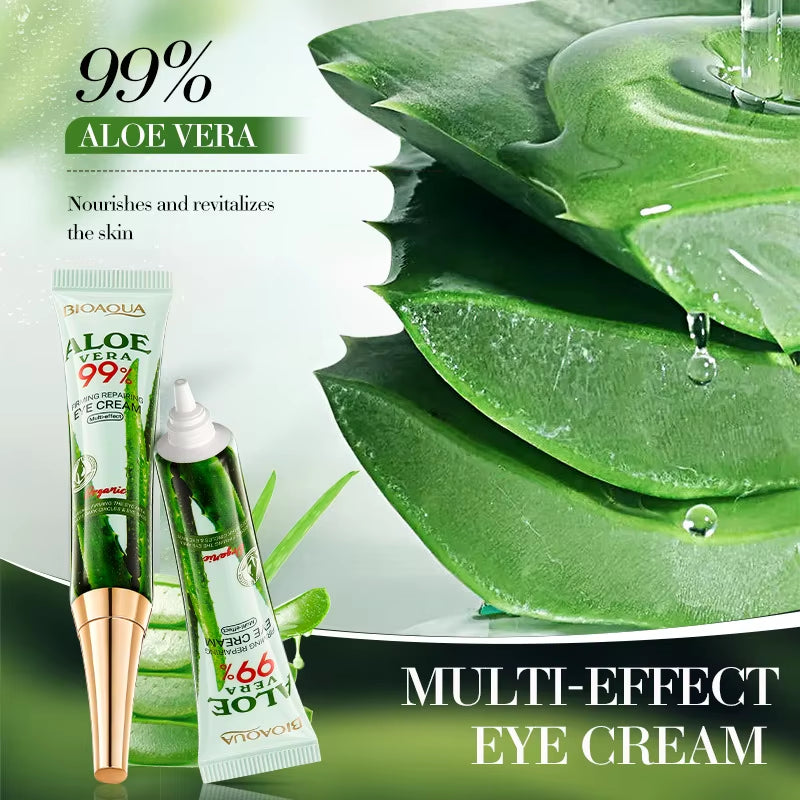 BIOAQUA Aloe Vera Skin Care Sets Moisturizing Hydrating Face Cream Anti-Aging anti Dark Circles Eye Cream Travel Size Skin Care