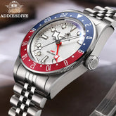 ADDIESDIVE Reloj Hombre Men Watches 20Bar Diving BGW9 Luminous AD2044 Swiss Ronda 515-24H GMT Watch Quartz Watch Khamik Shop Online