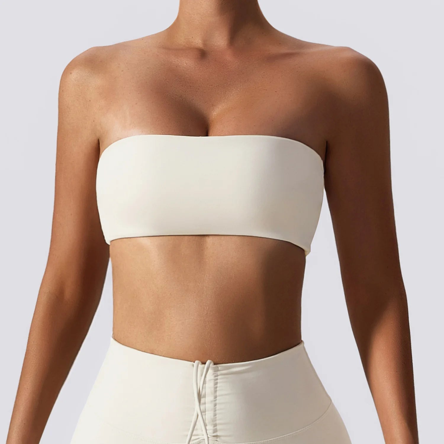 Strapless Sports Bra Gym Crop Top Women Quick-Drying Yoga Clothes Women Tube Bra Fitness Chest Wrap Underwear Workout Bra Female Khamik Shop Online