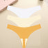 3PCS/SET Sexy G-String Underwear Female T-back Intimates Lingerie Seamless Low Waist Underpants 10 Color Lady Bikini Panty XS-XL Khamik Shop Online