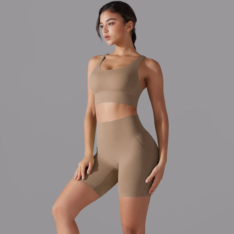 Women Fitness Crop Top Shockproof Sports Bras Women Sexy Yoga Vest Quick Drying Cycling Workout Gym Shorts Khamik Shop Online