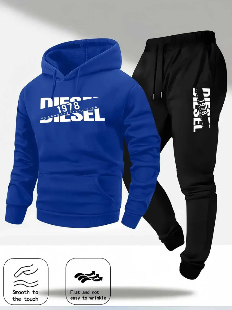 2026 popular autumn and winter new hooded sportswear sportswear fashion hooded sportswear casual sportswear and pants two in one Khamik Shop Online