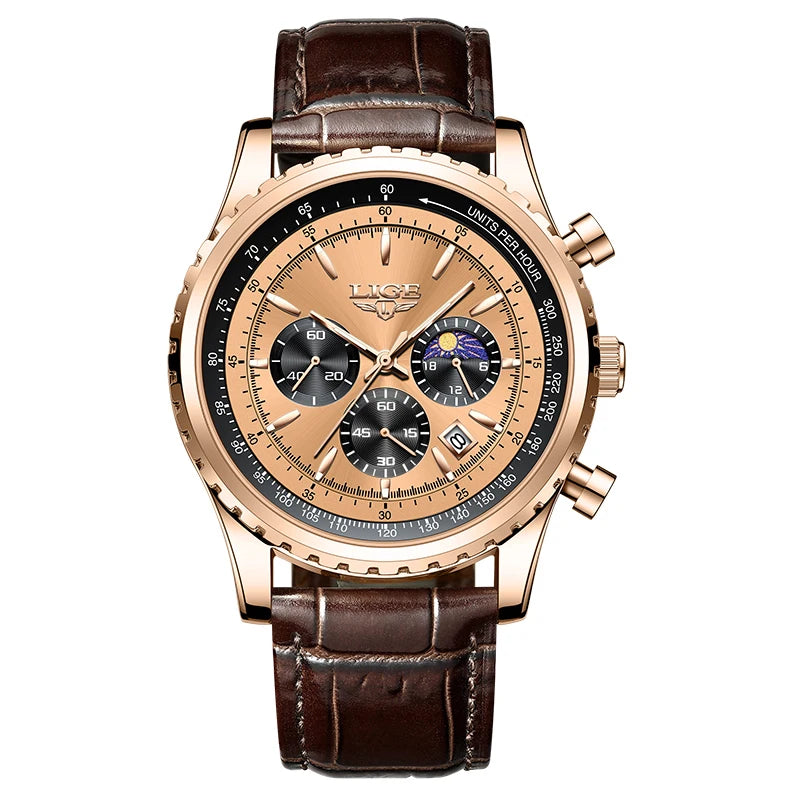 2025  Top Brand Luxury New Men Watch Quartz Man Watches Waterproof Luminous Watch for Men Date Chronograph Sport Wristwatch