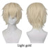 10-Inch Short Straight Hair Suitable For Both Men And Women, Cosplay Synthetic Hair Anime Role-Play Halloween Party Upturned Wig Khamik Shop Online