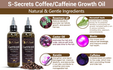 Caffeine Hair Growth Oil 2oz - Hair Growth Oil For Thinning, Balding Taupe Snowdrop
