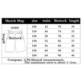 Summer Kid Basketball Shorts American Street Sports Pants Casual Men&