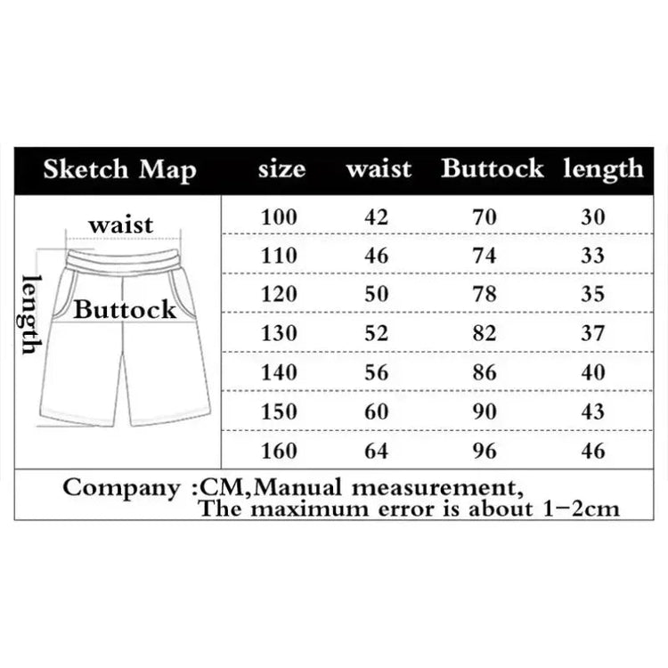 Summer Kid Basketball Shorts American Street Sports Pants Casual Men&