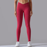 Crossover Waist Yoga Pants Women Hips Lifting Gym Leggings Seamless Sport Pants High Waist Fitness Leggings Workout Sportswear Khamik Shop Online