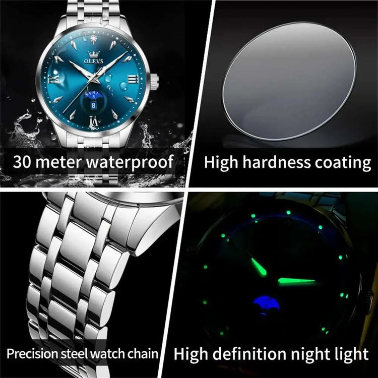 OLEVS Moon Phase men&