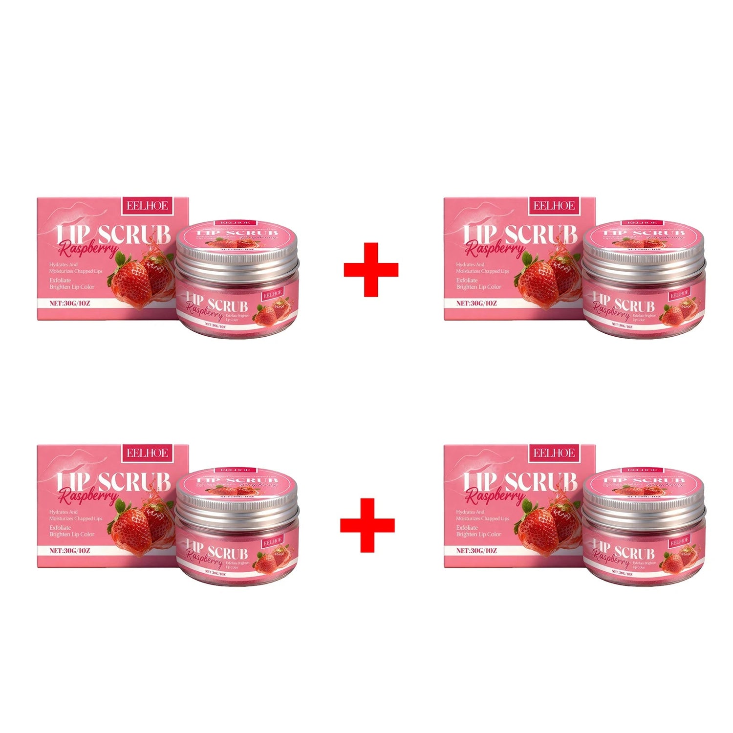 Strawberry Lip Scrub Exfoliating Preventing Drying Cracking Improve Dullness Remove Dead Skin Moisturizing Brightening Lip Care Khamik Shop Online