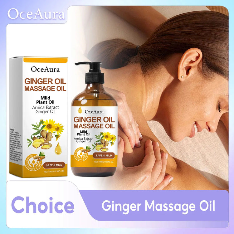 Ginger Essential Oil For Relaxing Body Massage Oil ﻿Relieve Muscle Fatigue Improve Rough Repair Damaged Skin Hydrating Essence Khamik Shop Online