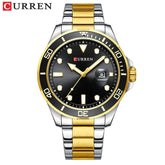 CURREN New Green Water Ghost Series Brand High-end Luxury Watches Automatic Watch Men All Steel Waterproof Quartz Watch Gifts Khamik Shop Online