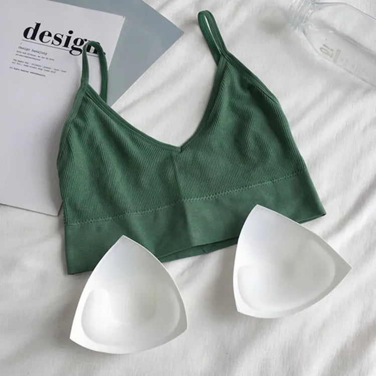 Women Sexy Crop Tops Bra Tube Top Female Streetwear Sleeveless Seamless Sports Bra Crop Camis Top Tee Bandeau Top Basic Tank Khamik Shop Online
