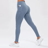 Women Yoga Pants with Pockets Butt Lifting Tummy Control Sports Leggings High Waist Fitness Tights Gym Clothing Sportswer Khamik Shop Online