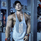 Summer Men Gym Workout Printed Tank Tops Y Back Fitness spaghetti straps Muscle Fit Stringer Sportswear Bodybuilding Cotton Tee Khamik Shop Online